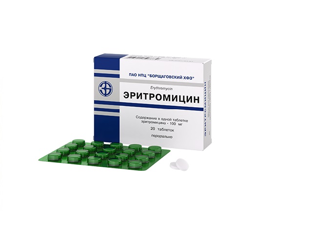 Erythromycin    -  3