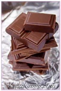 кусочки шоколада макро фото