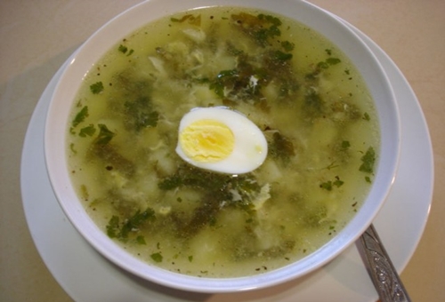 Рецепт щавелевого супа с курицей