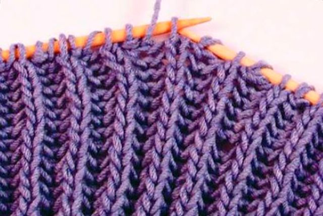 Виды резинок спицами схема вязания для свитера