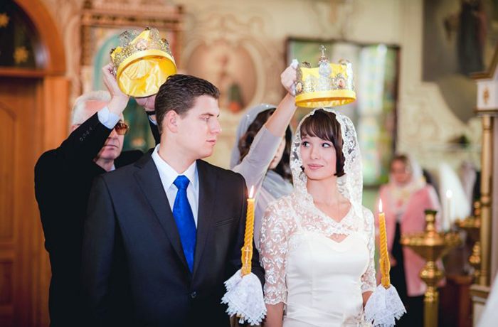 Венчание не в свадебном платье фото