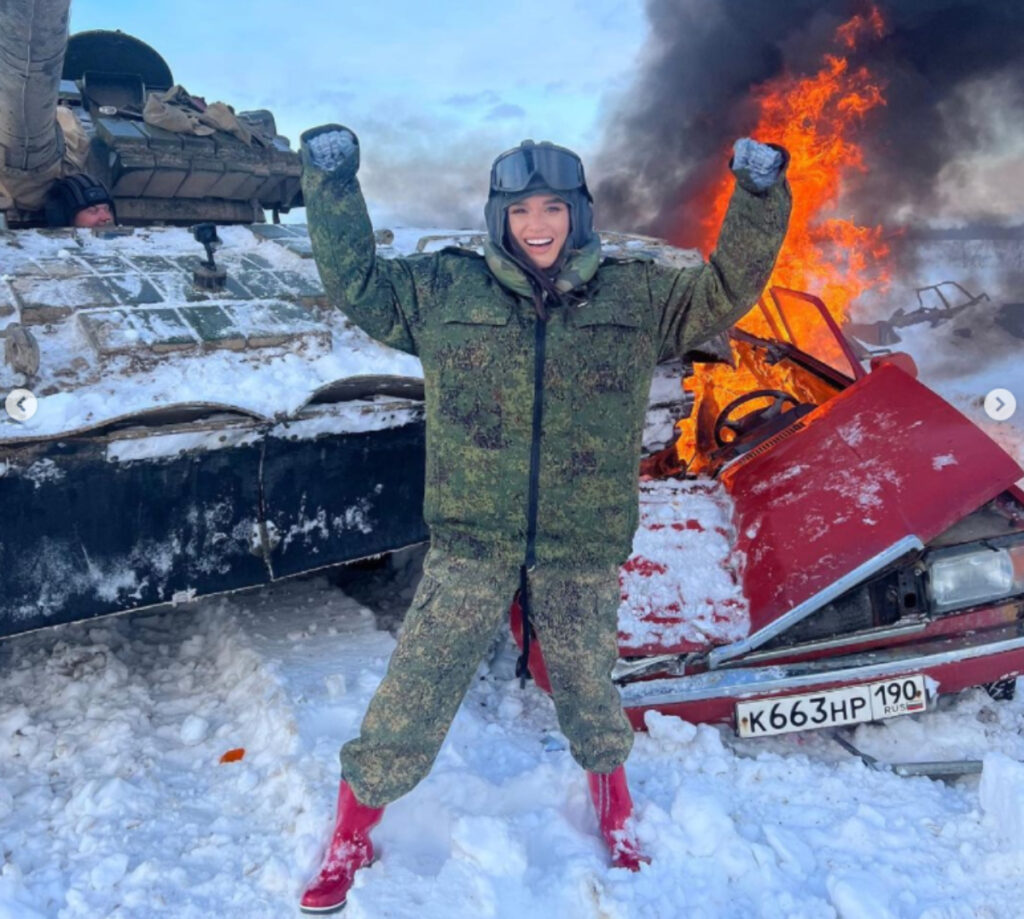 «Звезды на танке»: Бородину обвинили в пропаганде войны из-за новых фото